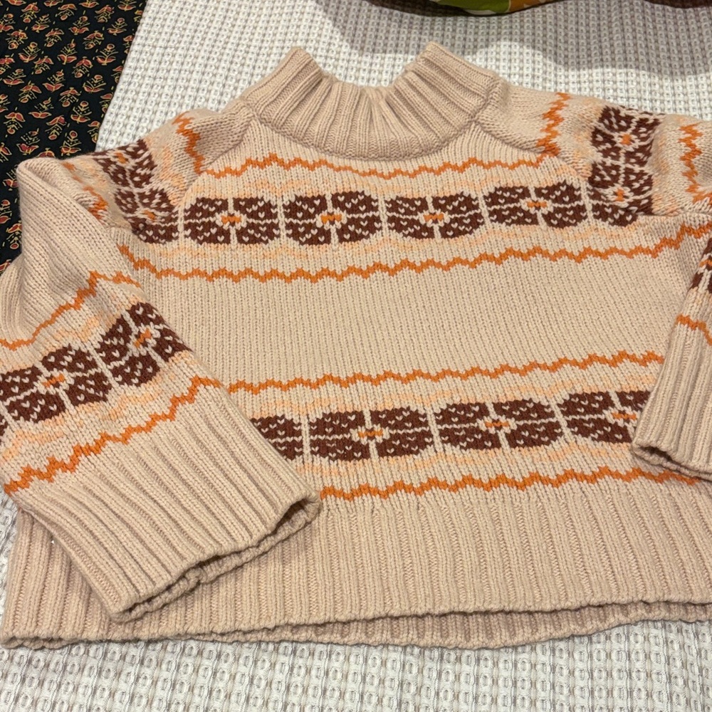 Madewell fairs isles pull over sweater small